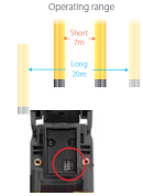 F3SG R Operating Range Selection